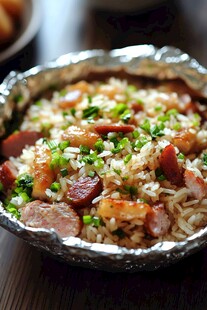 香肠焖饭