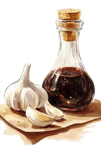 糖醋蒜包装插画