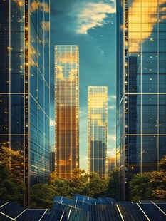 高贵高楼金色房地产