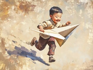 儿童飞行梦想