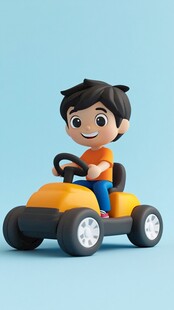 原创卡通汽车形象