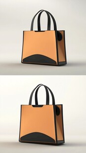 橙色化妆品手提袋