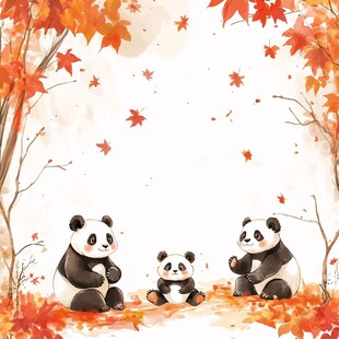 熊猫宝宝插画