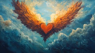 美丽天使感恩的心