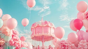 热气球裸粉婚礼