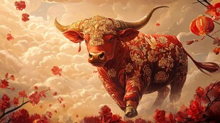 牛市冲盘福牛运春