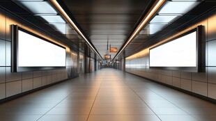 地铁站通道素材