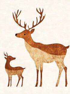 鹿茸插画
