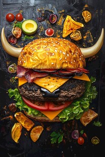 创意汉堡