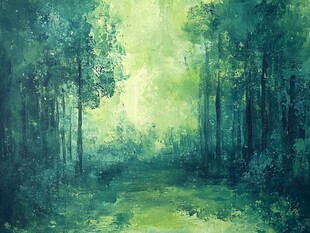 森林油画