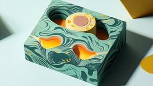 蛋黄酥礼盒包装插画