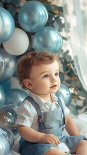 宝宝蓝色主题设计