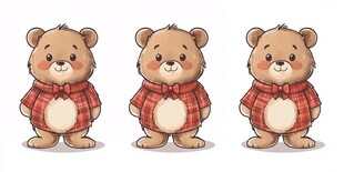 原创卡通小熊吉祥物