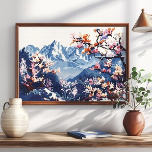 梅花装饰庇护挂画