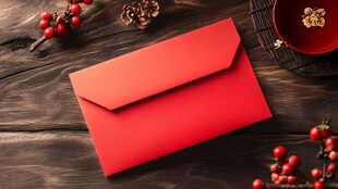 红色信封春节快乐