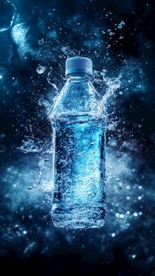 矿泉水创意海报