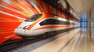 高铁地铁背景元素画面