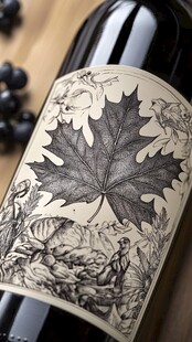 葡萄酒丝印设计