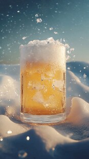 啤酒水花质感特效