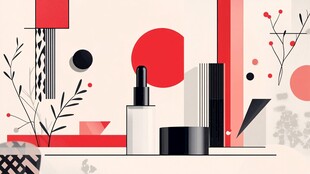 化妆品插画设计