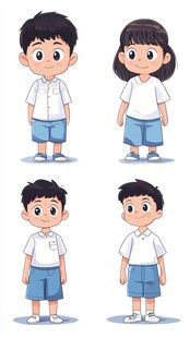 小学生人物设计