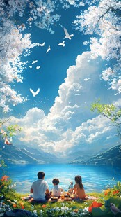 春日郊游团建海报