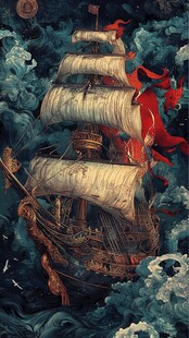 一帆风顺富贵船