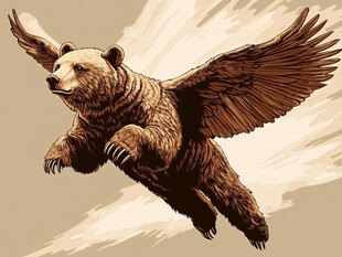 雄壮的动物插画