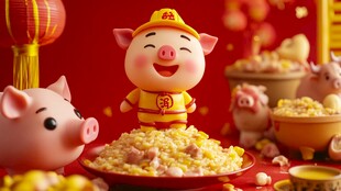 恭喜发财五谷丰登