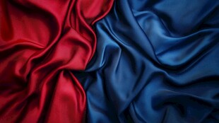 简约大气红色蓝色