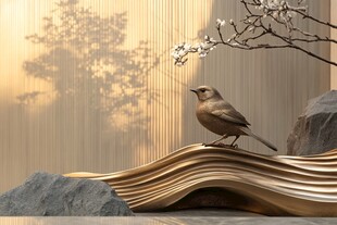 新中式背景场景图