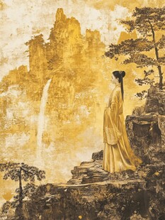 古风人像水墨山水