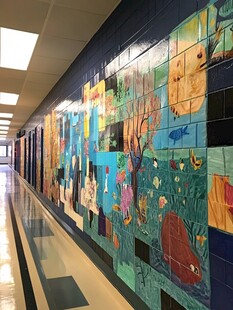 校园走廊美术墙