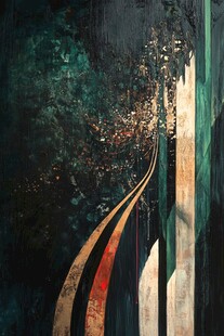 超现实主义意境抽象画