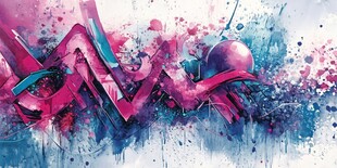 炫酷涂鸦背景墙