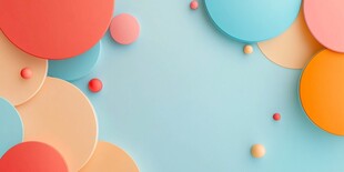 炫彩撞色立体质感背景