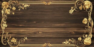 金色花纹木纹背景