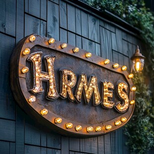 工业风复古立体发光字