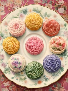 鲜花系列月饼