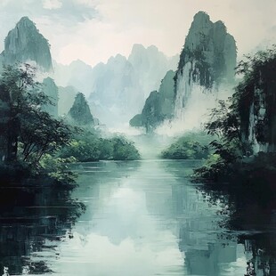漓江风景画