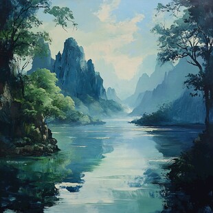 漓江风景画
