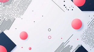 现代简约几何波点