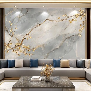 现代北欧大理石背景墙