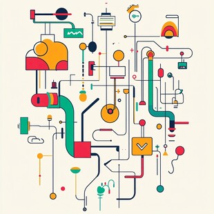 创意二维卡通图案