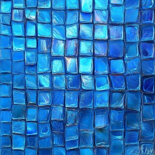 蓝色玻璃马赛克