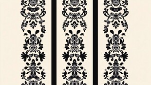 雕刻花纹屏风装饰画