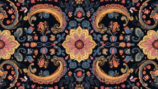 泰式东南亚花卉印花