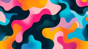 曲线线条流体迷彩