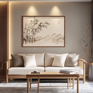 禅意壁画客厅
