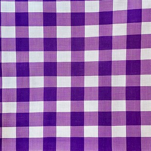 紫底白格面料